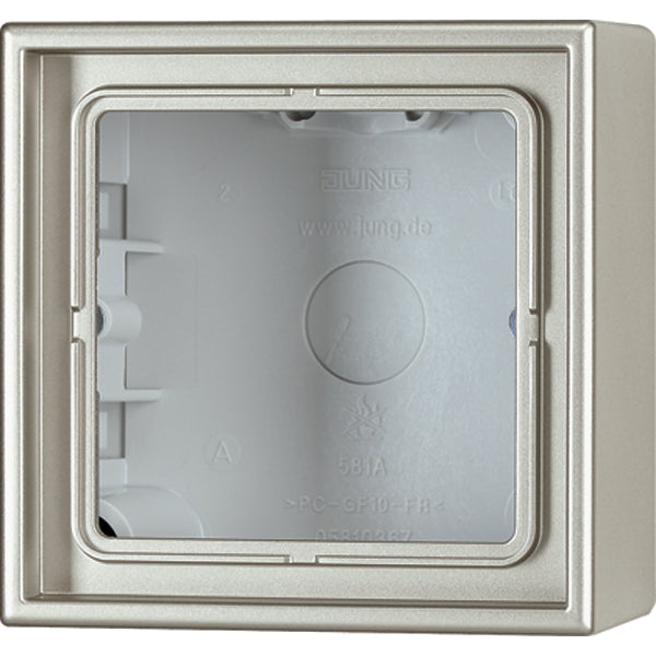 Jung Aluminum/Gold steel/Chrome Surface-Mounted Switchgear - ES2581A-L