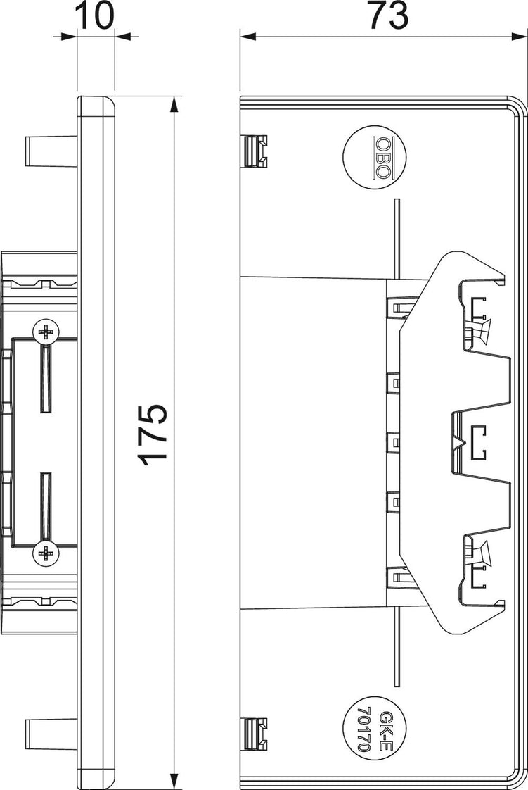 OBO GK End Plate Wall channel/column - 6274770