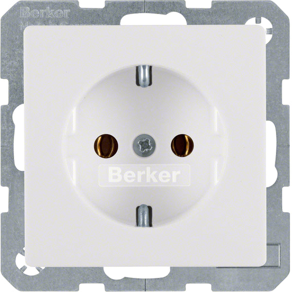Hager Berker Q.1/Q.3 Wall Outlet (WCD Switchgear) - 41436089