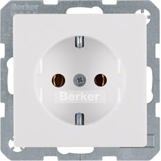 Hager Berker Q.1/Q.3 Wall Outlet (WCD Switchgear) - 47436089