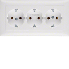 Hager Berker S.1/B.3/B.7 Wall Outlet (WCD Switchgear) - 47661909