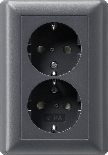 Gira System 55 Wall Socket Outlet (WCD Switchgear) - 078328