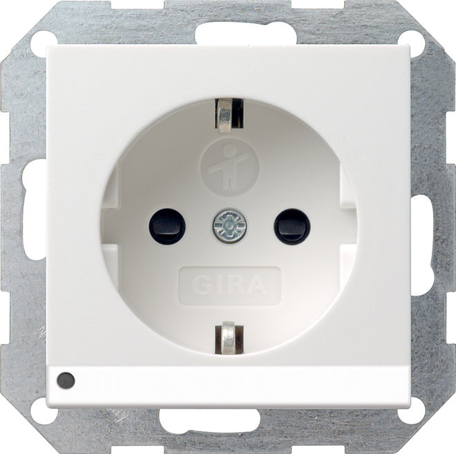Gira System 55 Wall Socket Outlet (WCD Switchgear) - 117027
