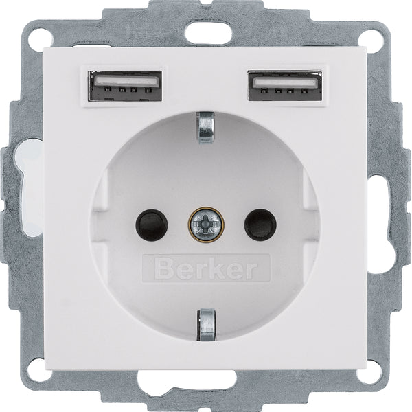 Hager Berker S.1/B.3/B.7 Wall Outlet (WCD Switchgear) - 48031909