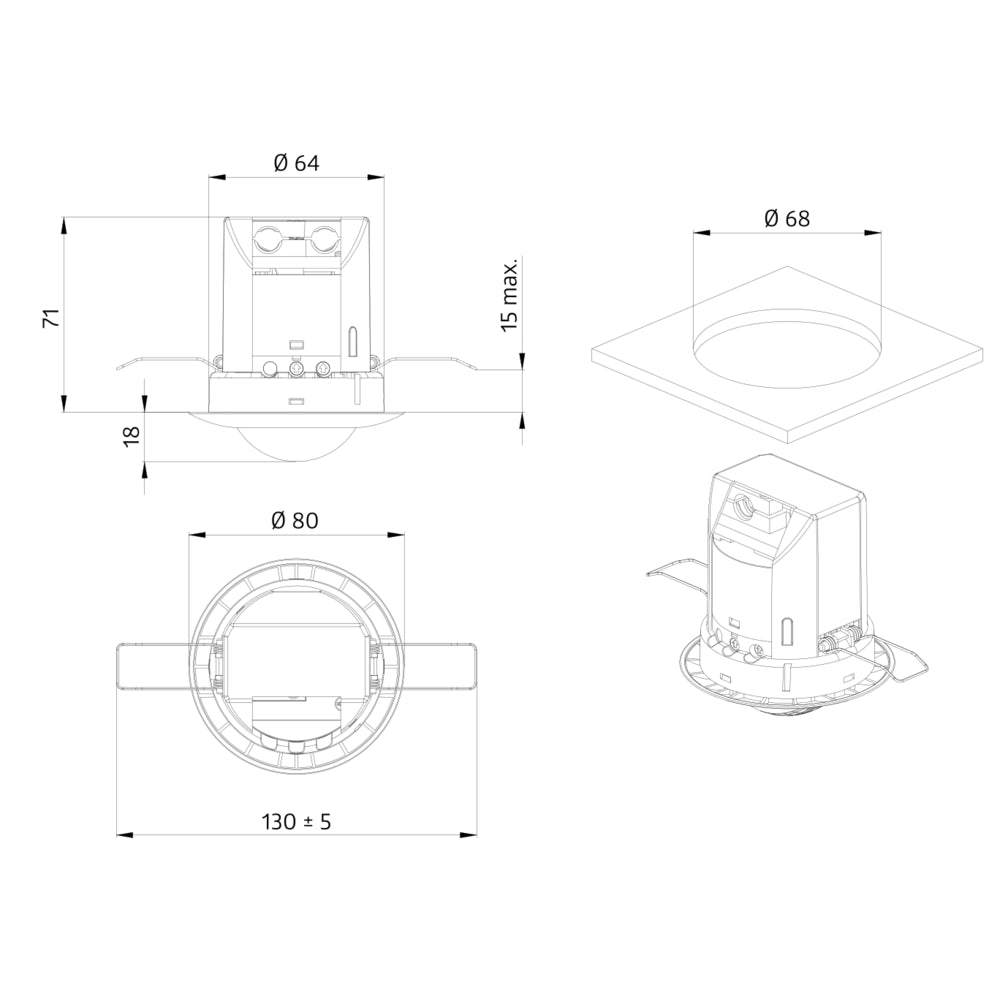BEG Luxomat Motion Switch (Complete) - 92565