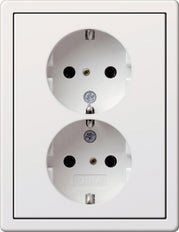 Gira F100 Wall Socket Outlet (WCD Switchgear) - 0780112