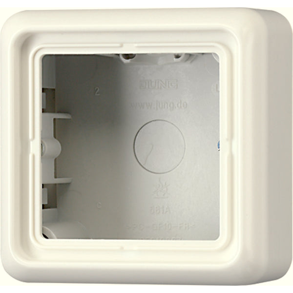 Jung CD500 Surface Mount Box recessed Switchgear - CD581AW