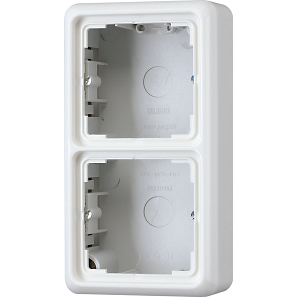 Jung CD500 Surface Mount Box recessed Switchgear - CD582AWW