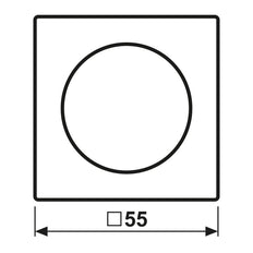 Jung A RANGE Control Element/Central Plate Switchgear - A1540BFWWM