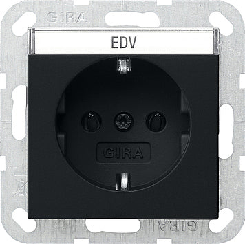 Gira System 55 Wall Socket Outlet (WCD Switchgear) - 0457005
