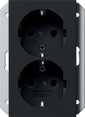 Gira System 55 Wall Socket Outlet (WCD Switchgear) - 2731005