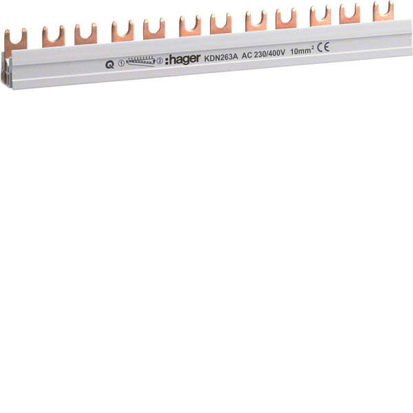 Hager Quickbusbar Kamrail - KDN263A