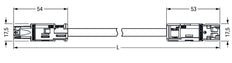 Wago Patch Cord Adjustable Building Installation - 774-9973/006-305