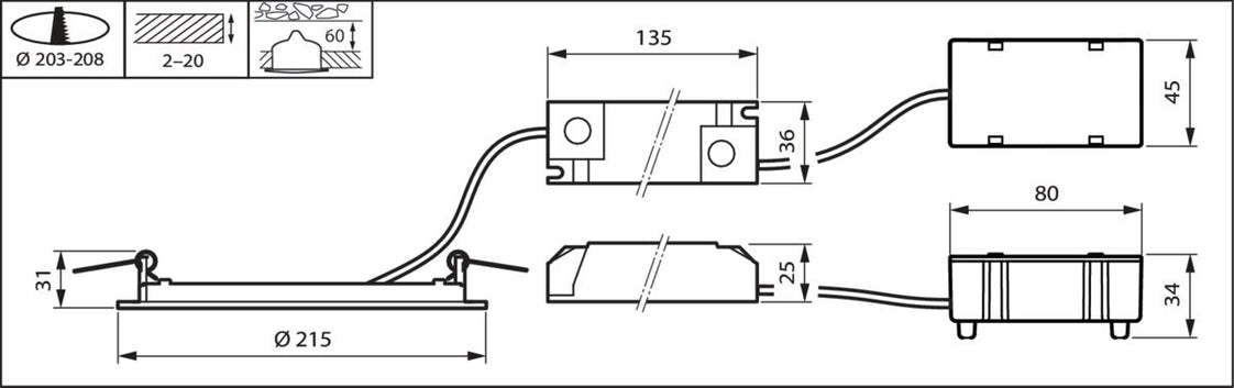 Philips Coreline Downlight/spotlight/floodlight - 33949899