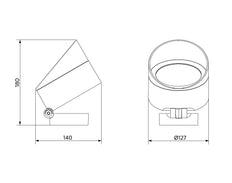 Opple Spot Projector Downlight/Spotlight/Floodlight - 709000027400