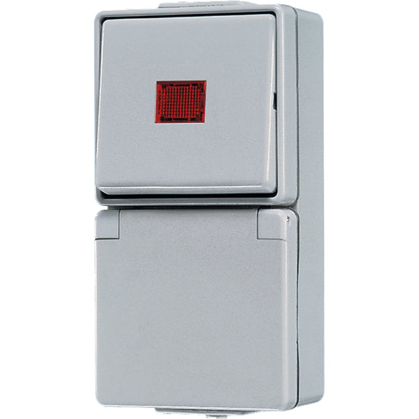 Jung WG600 Combination Switch With Control Lamp - 676KOW