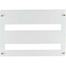 Eaton Front Plate 45mm For 33 Module Units 2 Row White Steel - 240750