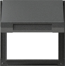 Gira Transition Plate KD TX-44 Anthracite With Flap Cover - 065467