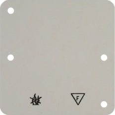 Fireproof Single Gang Base Plate Surface Mount White - 102112 [2 pieces]