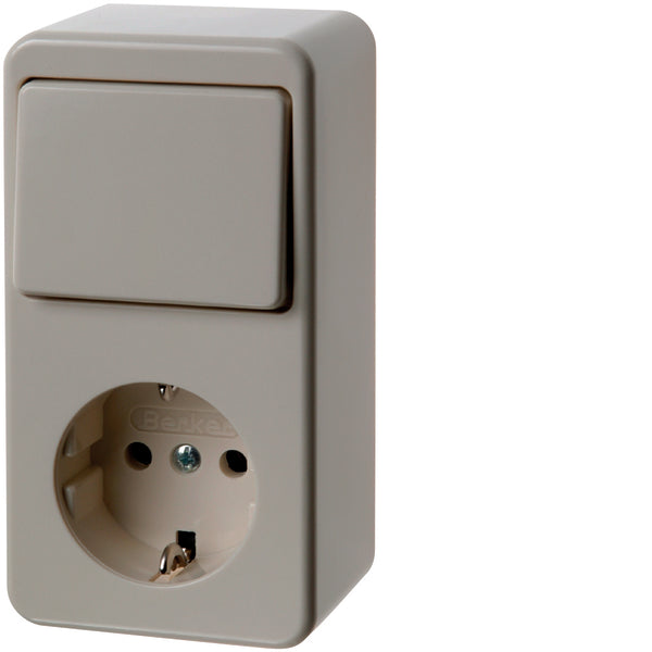 Combination Switch Socket Surface Mounted White - 61479640