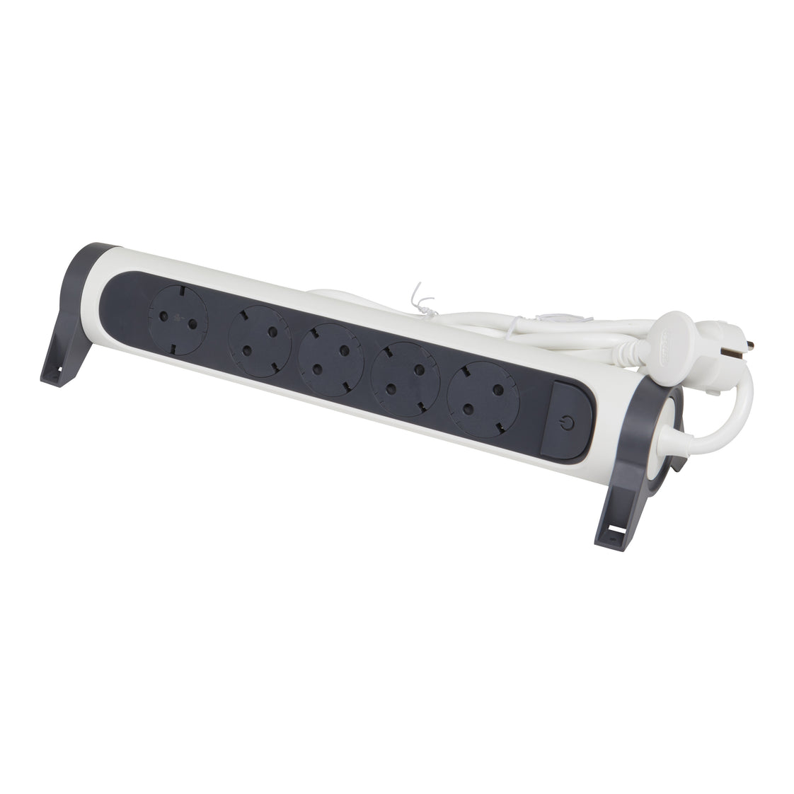 Legrand Premium 5-Socket Outlet With 3m Cord Black-White - 694538