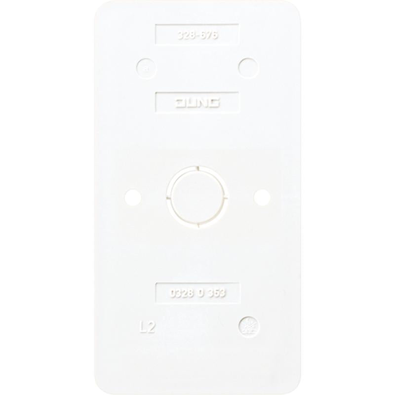 Jung AP600 Baseplate Alpine White - 328-676WW