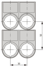 Eaton RMQ-Titan Label Carrier With Fault Text - 216498 [5 Pieces]