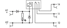 WAGO 857-304 Relay Module 24VDC 6A Single Changeover - 857-304