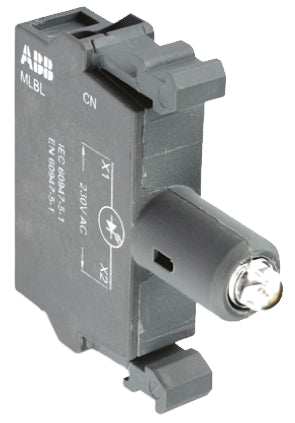 Module De Lampe Signal LED Rouge ABB 24 V CA/CC Montage Frontal - 1SFA611621R1011