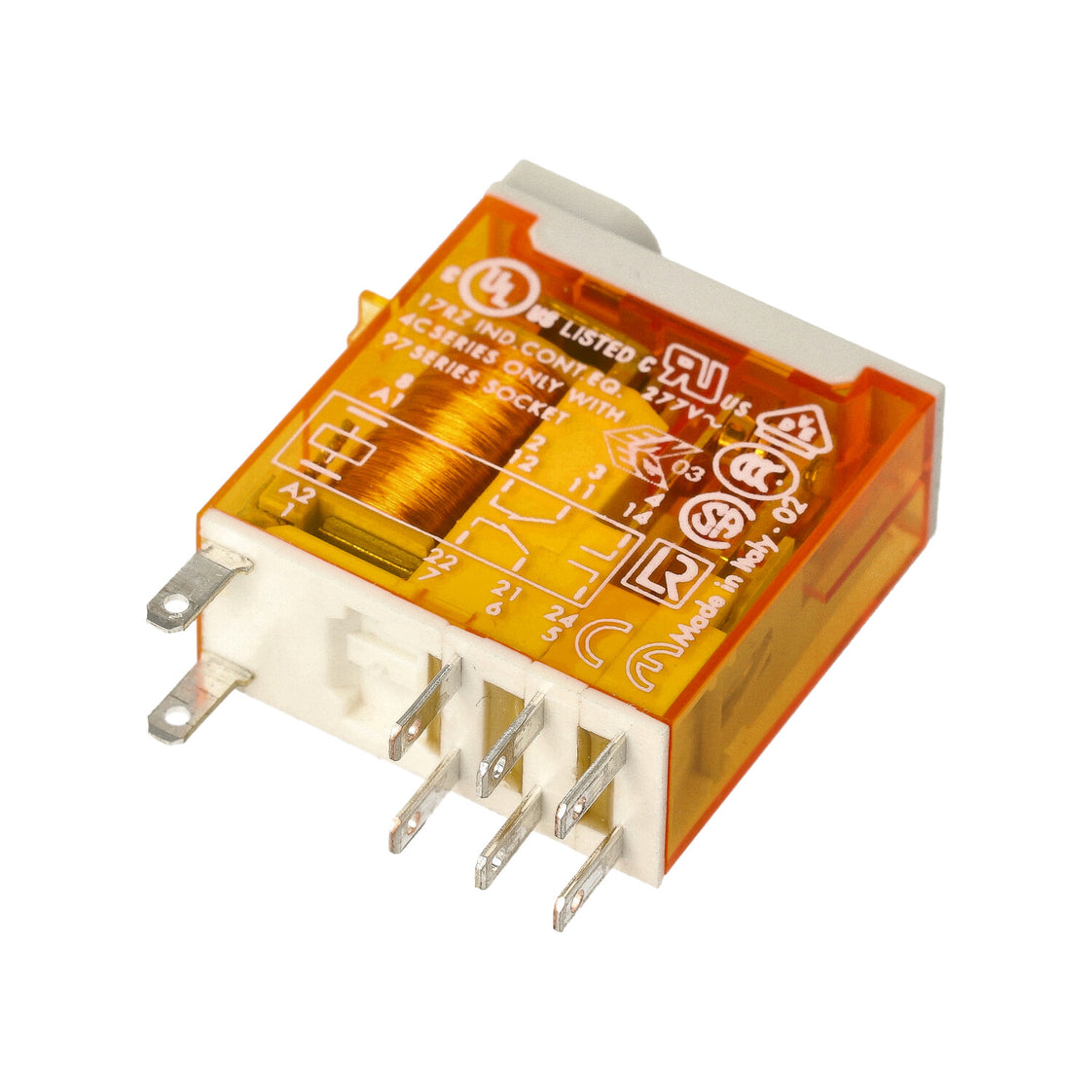 Finder Mini Industrial Relay 2CO 8A 24VAC Gold Plated - 46.52.8.024.5040