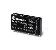 Ultra Slim PCB Relay 6A 24VDC Single CO Contact - 34.51.7.024.5010