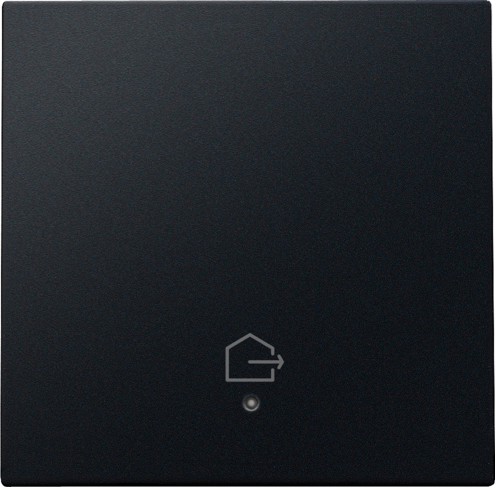 Niko Connected Smart Switch Finishing Set With Lens Black - 161-32902