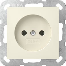 Gira System 55 2-Pole Socket Outlet Without Ground - 448001