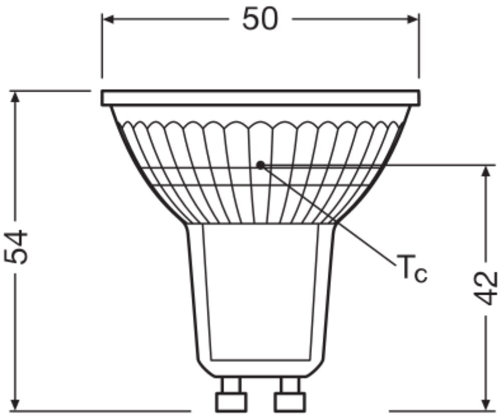 LEDVANCE PAR16 GU10 Dimmable LED Spot 4.5W 927 350lm - 4099854044984