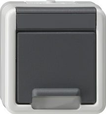 Gira Safety Plus Shockproof Socket Outlet With Cover - 441430