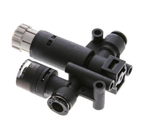 Pneumatic Pressure Regulator 6mm with Pressure Gauge
