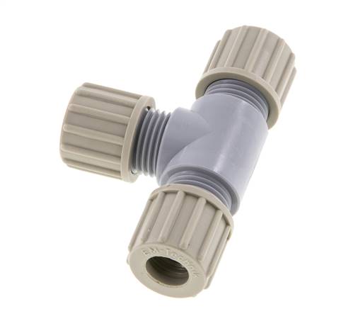 10x8mm PA T-Shape Tee Compression Fitting 10 bar