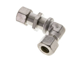 16S Stainless Steel Elbow Compression Fitting Bulkhead 400 bar ISO 8434-1