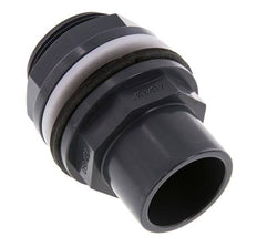 Raccord de cloison en PVC Douille 40x50mm