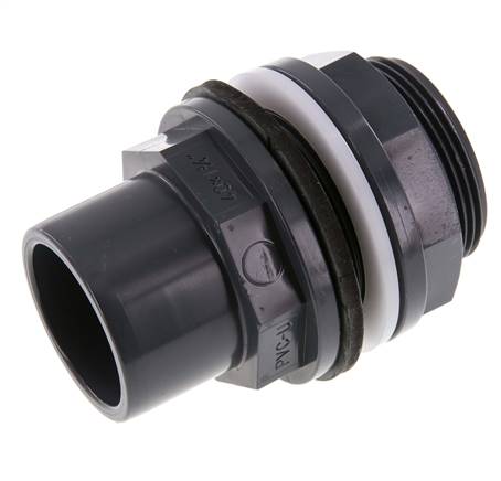 Raccord de cloison en PVC Douille 40x50mm