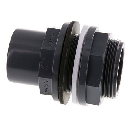 Raccord de cloison en PVC Douille 40x50mm