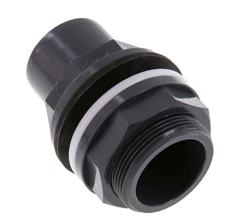 Raccord de cloison en PVC Douille 40x50mm