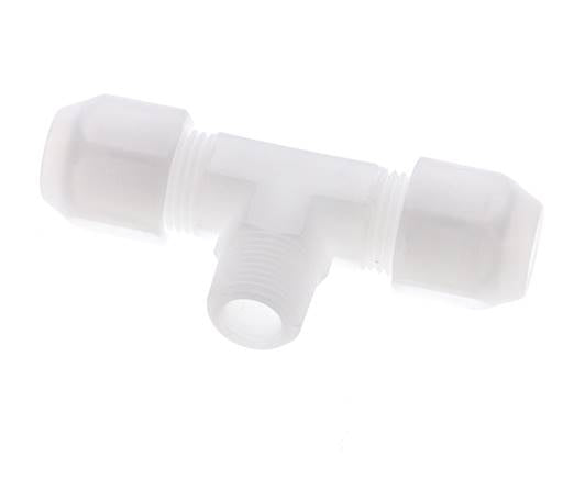 10x12mm & R3/8'' PP T-Shape Hose Fitting with Male Threads 10bar/145psi