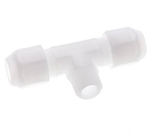 10x12mm & R3/8'' PP T-Shape Hose Fitting with Male Threads 10bar/145psi