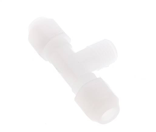 6x8 Mm&R1/4'' Pvdf T-Forme Té Raccord De Tuyau Avec Filetage Mâle 10Bar/145Psi
