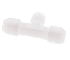 8x10 Mm&R3/8'' Pvdf T-Forme Tee Raccord De Tuyau Avec Filetage Mâle 10Bar/145Psi