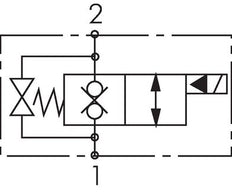 Électrovanne hydraulique 2/2 voies G1/4'' NC bidirectionnelle 350bar 24VDC