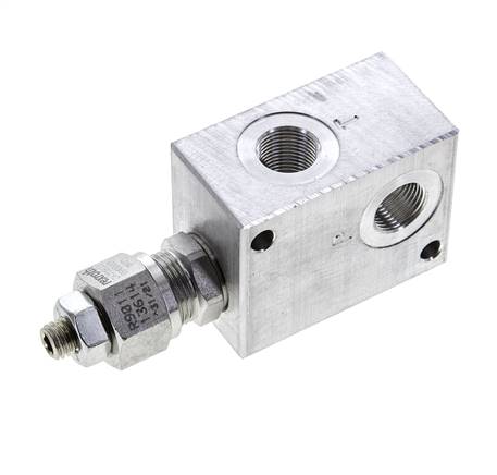 Limiteur de pression hydraulique en ligne G3/8'' 30-100bar 30l/min