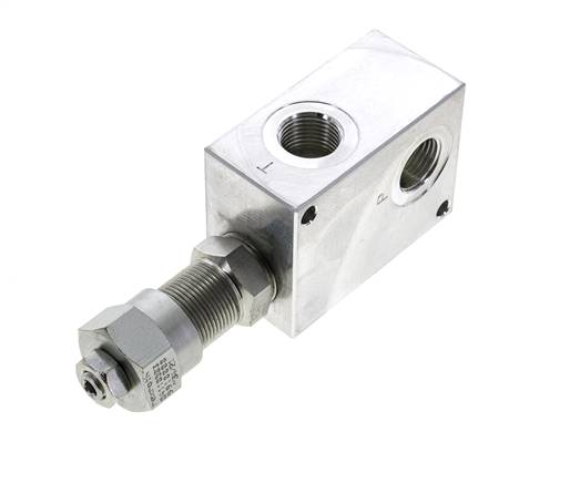 Limiteur de pression hydraulique en ligne G1/2'' 30-100bar 80l/min