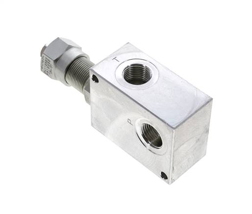 Limiteur de pression hydraulique en ligne G1/2'' 30-100bar 80l/min